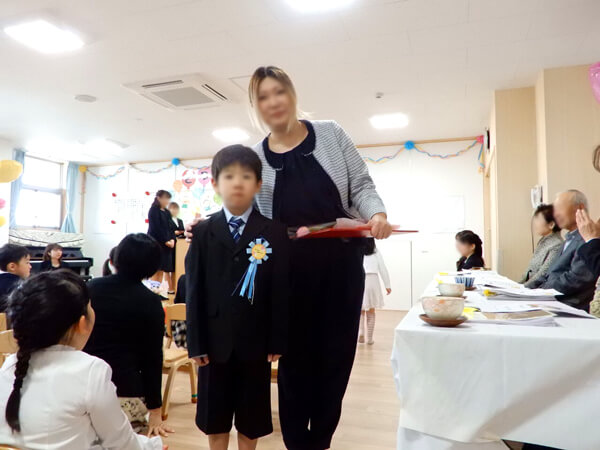 卒園式(サンタリーベ保育園)