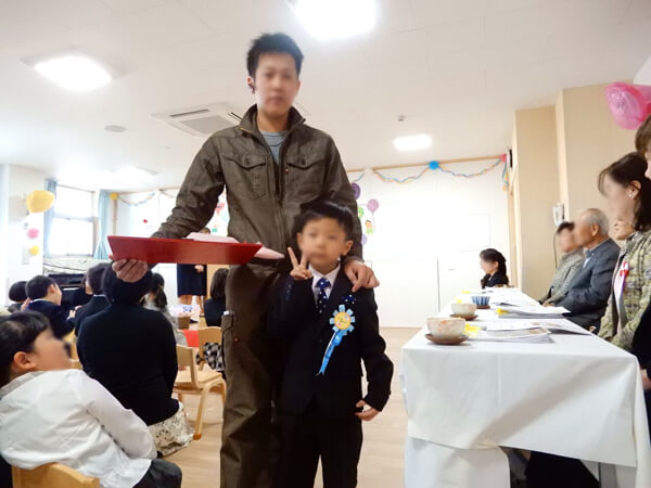 卒園式(サンタリーベ保育園)