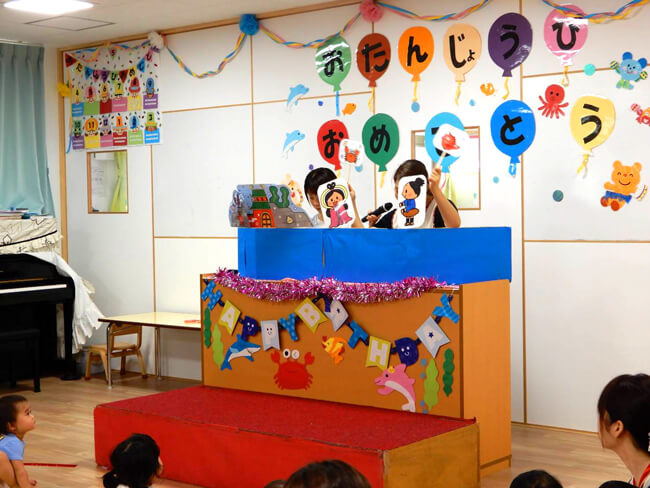 7月の子どもたち-誕生日会