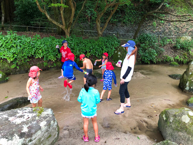 お泊り保育(サンタリーベ保育園)