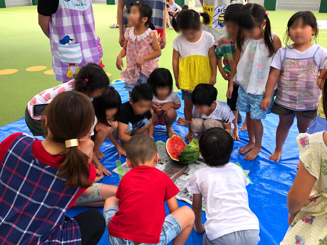 お泊り保育(サンタリーベ保育園)