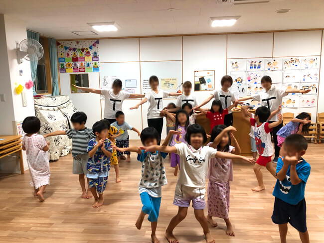 お泊り保育(サンタリーベ保育園)