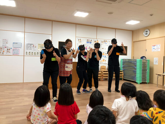 お泊り保育(サンタリーベ保育園)