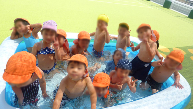 8月の子どもたち(サンタリーベ保育園)