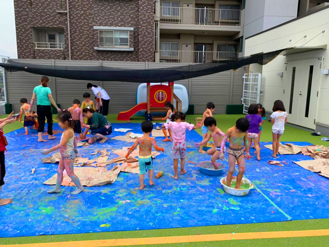 8月の子どもたち(サンタリーベ保育園)
