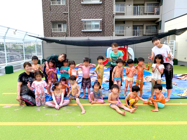 8月の子どもたち(サンタリーベ保育園)