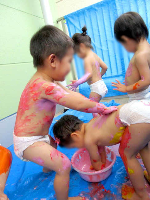 8月の子どもたち(サンタリーベ保育園)