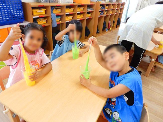 8月の子どもたち(サンタリーベ保育園)