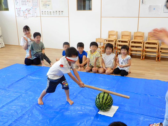 8月の子どもたち(サンタリーベ保育園)