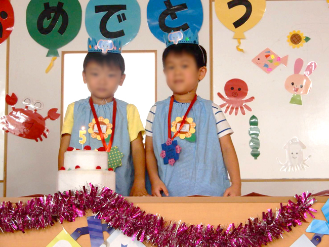 8月の子どもたち(サンタリーベ保育園)