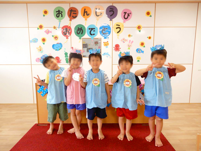 8月の子どもたち(サンタリーベ保育園)